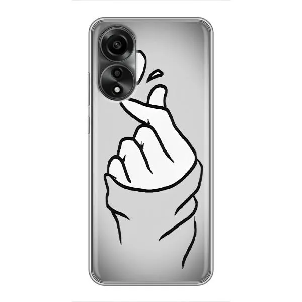Чехол с принтом «Значок Love» для OPPO A78 (4G)