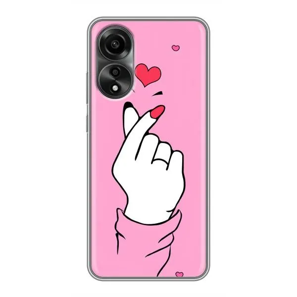 Чехол с принтом «Знак Love» для OPPO A78 (4G)