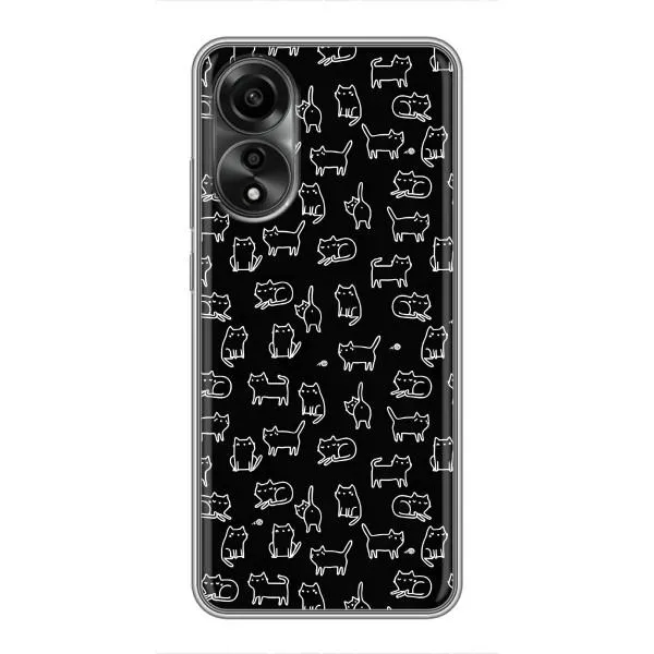 Чехол с принтом «Меленькие котики» для OPPO A78 (4G)