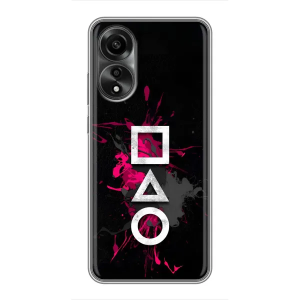 Чехол с принтом «Символы Игра кальмара» для OPPO A78 (4G)