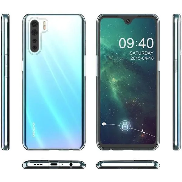 TPU чохол Epic Transparent 1,0mm для Oppo A91 / Reno 3 — фото 3