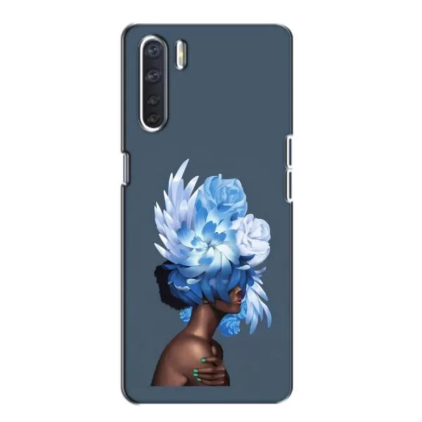 Чехол с принтом «Цветы на голове» для OPPO A91