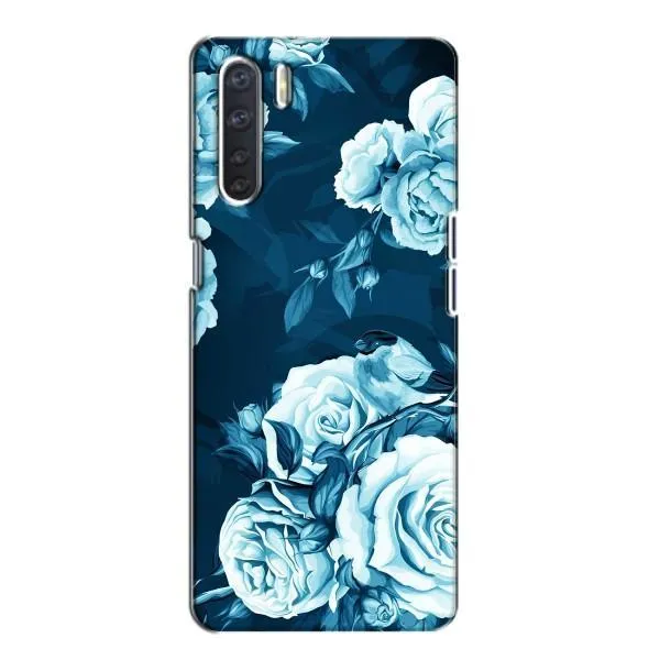 Чехол с принтом «Голубые Бутоны» для OPPO A91