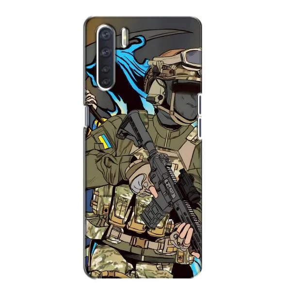 Чехол с принтом «Воин ВСУ» для OPPO A91