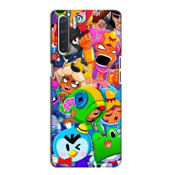 Чехол с принтом «герои Бравл Старс» для OPPO A91 Чехол с принтом «герои Бравл Старс» для OPPO A91