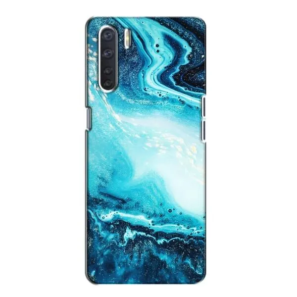 Чехол с принтом «Голубой мрамор» для OPPO A91 Чехол с принтом «Голубой мрамор» для OPPO A91