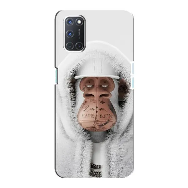 Чехол с принтом «обезьяна NFT в тату» для OPPO A92