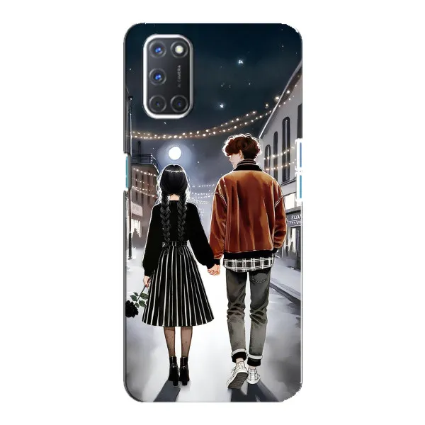 Чохол з принтом «Венздей та Тайлер» для OPPO A92 Чохол з принтом «Венздей та Тайлер» для OPPO A92