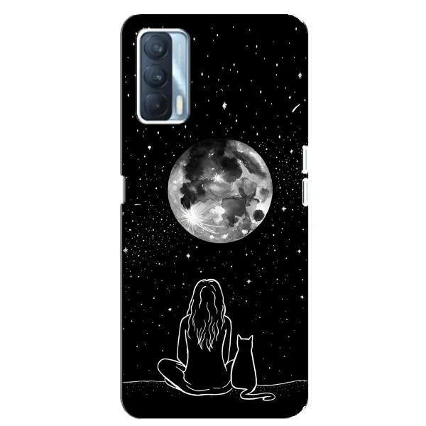 Чехол с принтом «Девушка с котом» для OPPO A92s Чехол с принтом «Девушка с котом» для OPPO A92s