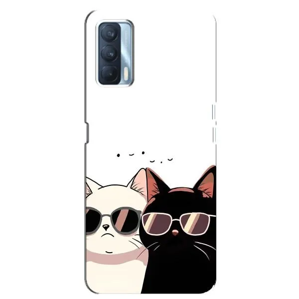 Чехол с принтом «Коты в очках» для OPPO A92s Чехол с принтом «Коты в очках» для OPPO A92s
