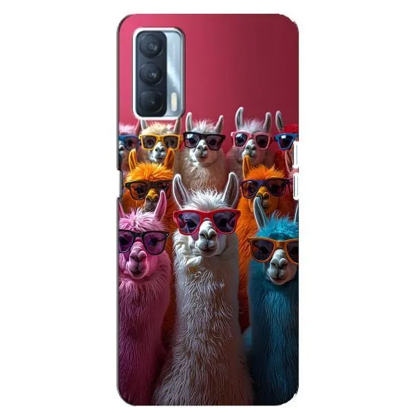 Чехол с принтом «Ламы в очках» для OPPO A92s