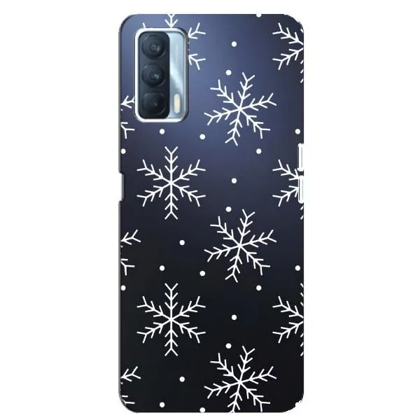 Чехол с принтом «Белые снежинки» для OPPO A92s Чехол с принтом «Белые снежинки» для OPPO A92s