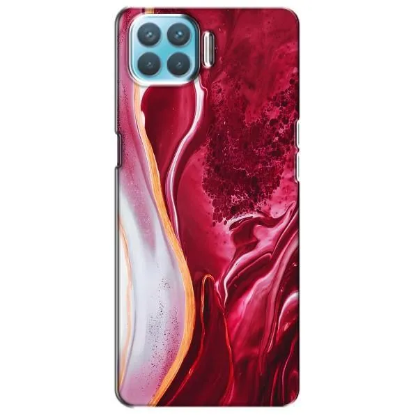 Чехол с принтом «Мрамор красный» для OPPO A93