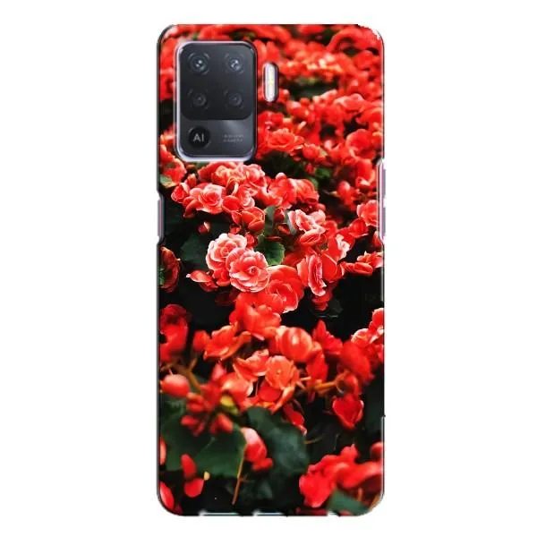 Чехол с принтом «Цветы красные» для OPPO A94 Чехол с принтом «Цветы красные» для OPPO A94