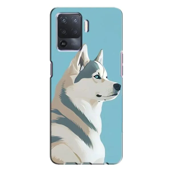 Чехол с принтом «Хаски арт» для OPPO A94