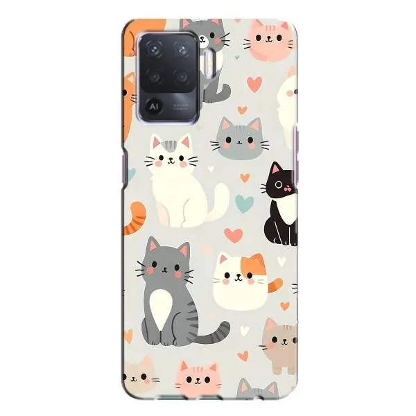 Чехол с принтом «Коллаж котов» для OPPO A94