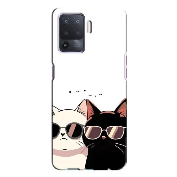 Чехол с принтом «Коты в очках» для OPPO A94