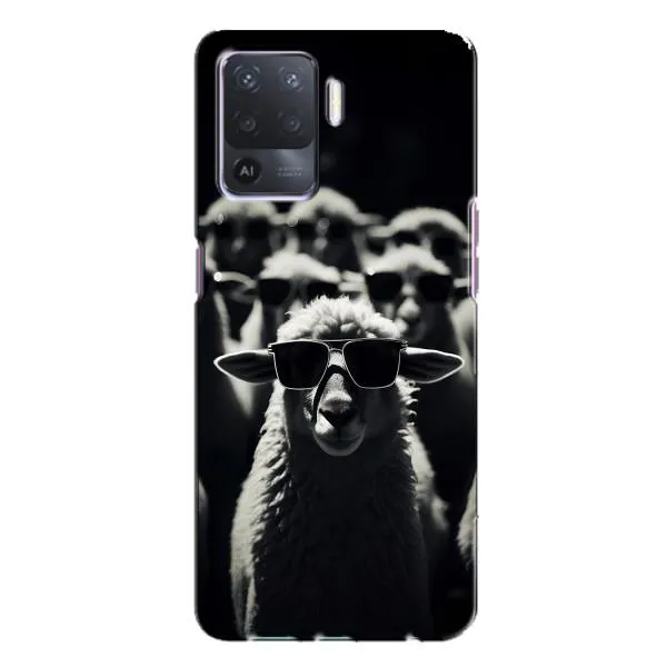 Чохол з принтом «Овечка в окулярах» для OPPO A94