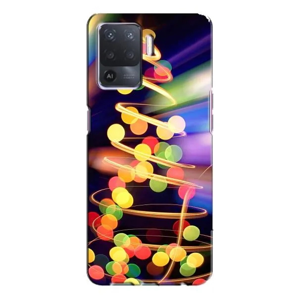 Чехол с принтом «Елка с гирлянд» для OPPO A94