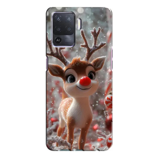 Чехол с принтом «Олень с носом» для OPPO A94