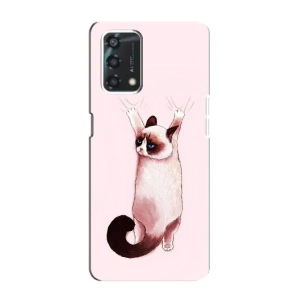 Чехол с принтом «Котик падает» для OPPO A95