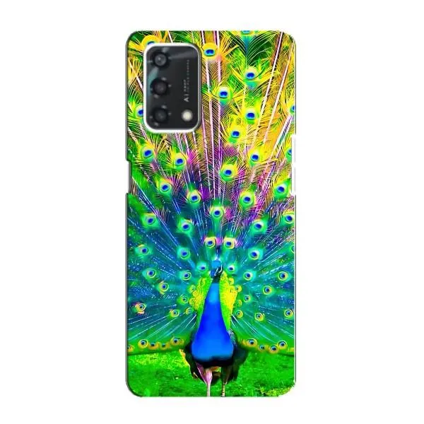 Чохол з принтом «Яскравий Павлин» для OPPO A95