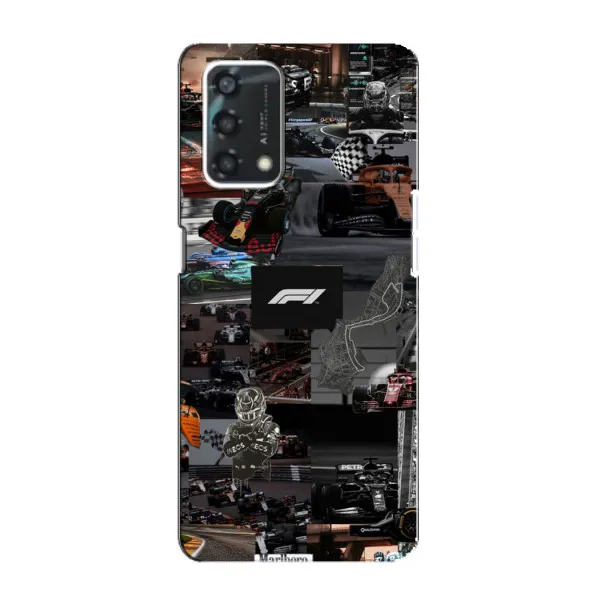 Чехол с принтом «Гоночный коллаж Ф1» для OPPO A95 Чехол с принтом «Гоночный коллаж Ф1» для OPPO A95