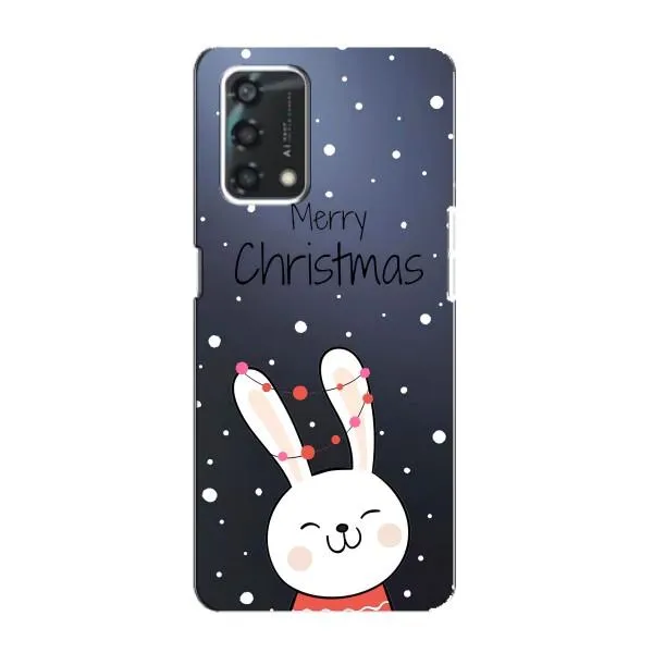 Чехол с принтом «Рождественский заяц» для OPPO A95