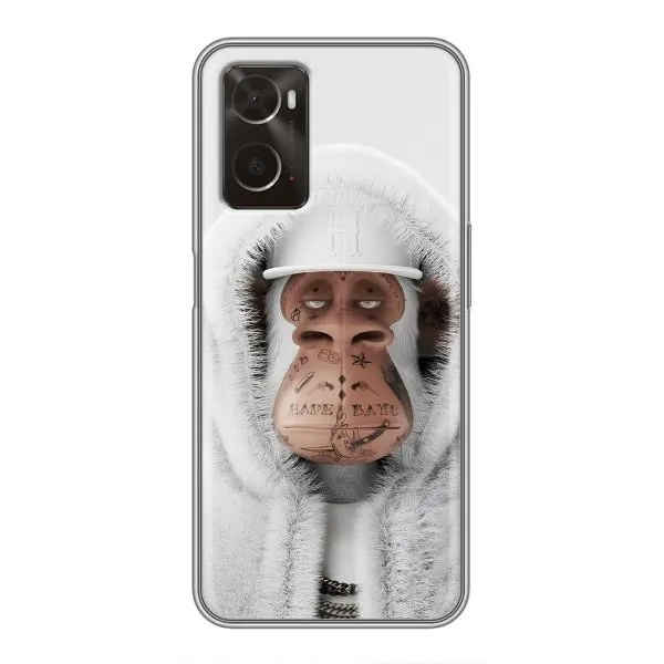 Чехол с принтом «обезьяна NFT в тату» для OPPO A96