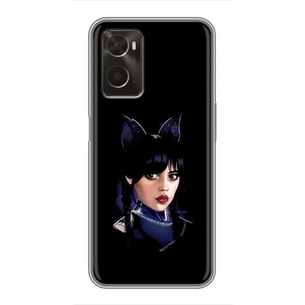 Чохол з принтом «серйозна Венздей» для OPPO A96