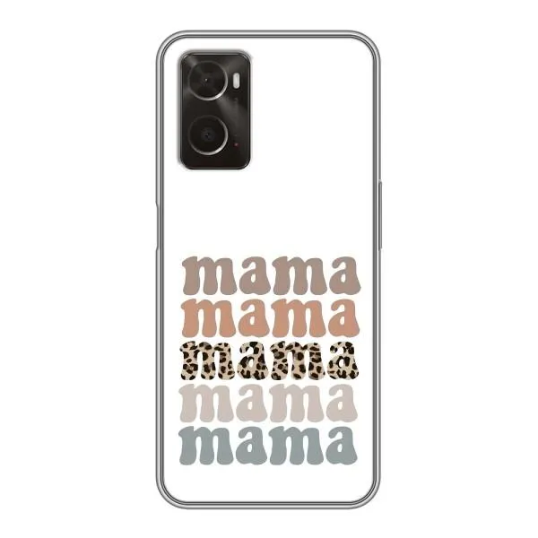 Чохол з принтом «Текстовий колаж мама» для OPPO A96
