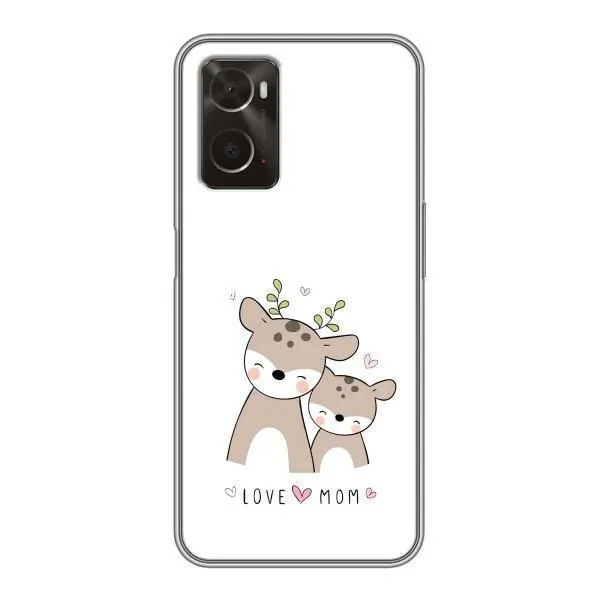 Чохол з принтом «Оленята мама і малюк» для OPPO A96
