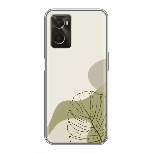 Чохол з принтом «Зелена монстера дизайн» для OPPO A96