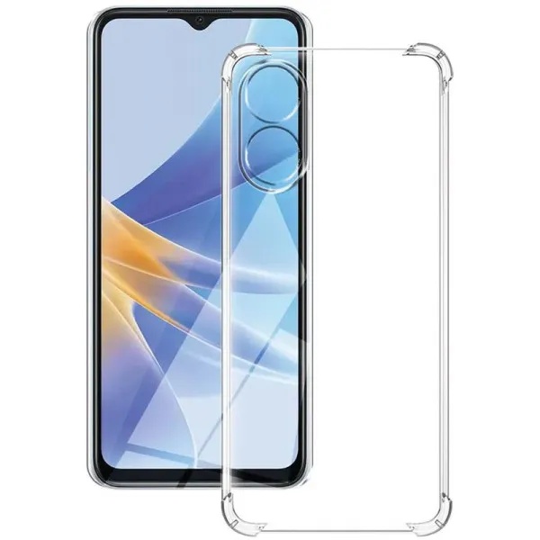 TPU чохол GETMAN Ease logo посилені кути Full Camera для Oppo A98 — Прозорий — фото 2