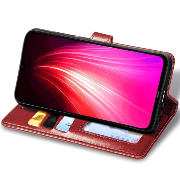 Кожаный чехол-книжка GETMAN Gallant (PU) для Oppo A98 — Красный — фото 3 Кожаный чехол-книжка GETMAN Gallant (PU) для Oppo A98 — Красный — фото 3