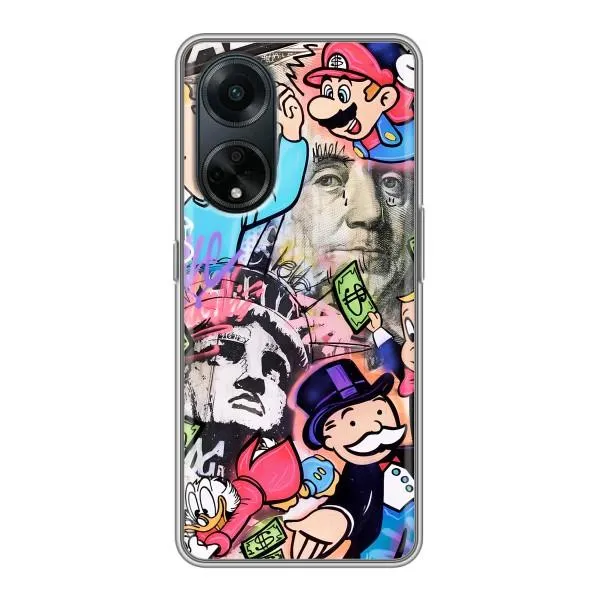 Чехол с принтом «Monopoly man» для OPPO A98 Чехол с принтом «Monopoly man» для OPPO A98