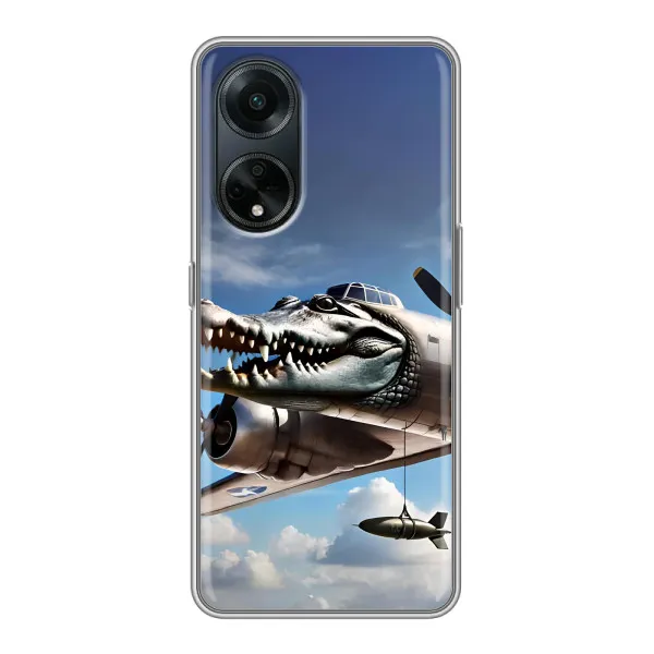 Чехол с принтом «Бомбардиро крокодило» для OPPO A98 Чехол с принтом «Бомбардиро крокодило» для OPPO A98