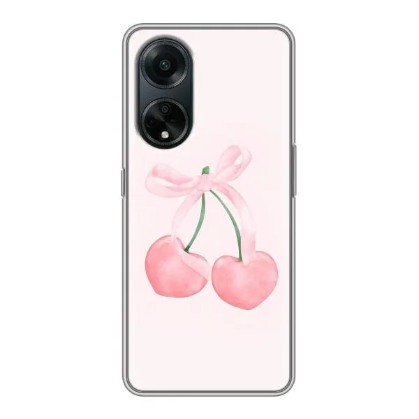 Чехол с принтом «Розовые вишни» для OPPO A98