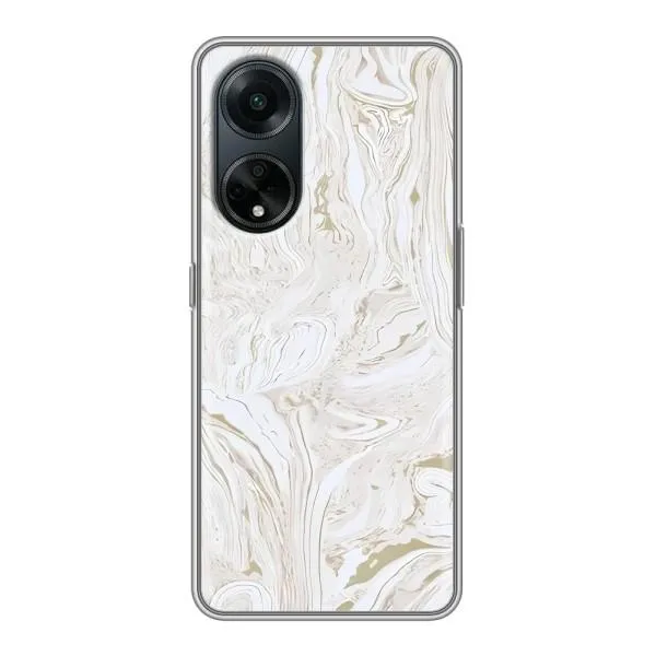 Чехол с принтом «Белый мрамор» для OPPO A98