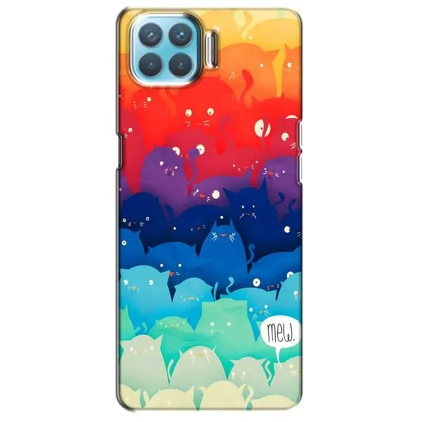 Чехол с принтом «Mew» для OPPO F17 Pro