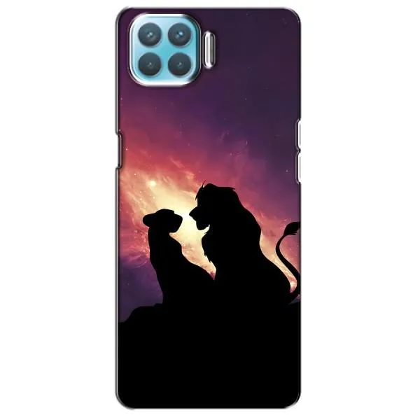 Чехол с принтом «Силуэт Симба и Налу» для OPPO F17 Pro