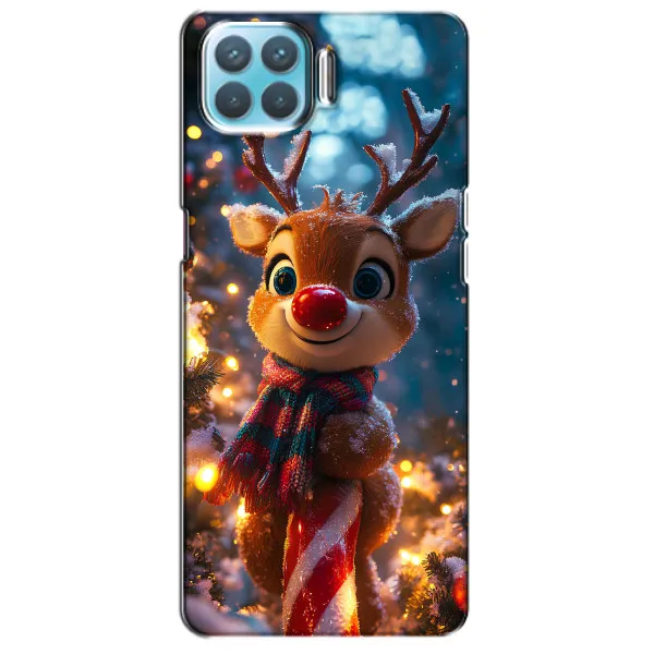 Чехол с принтом «Олень с шарфом» для OPPO F17 Pro