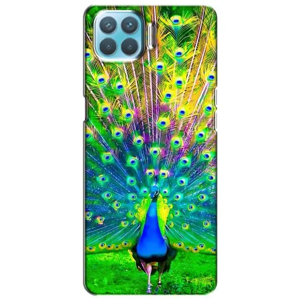 Чехол с принтом «Яркий Павлин» для OPPO F17