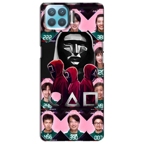 Чехол с принтом «Участники Игра кальмара» для OPPO F17 Чехол с принтом «Участники Игра кальмара» для OPPO F17