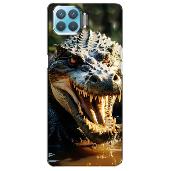 Чехол с принтом «Опасный крокодил» для OPPO F17
