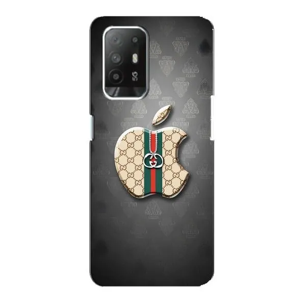 Чехол с принтом «Apple gucci» для OPPO F19 Pro Plus 5G
