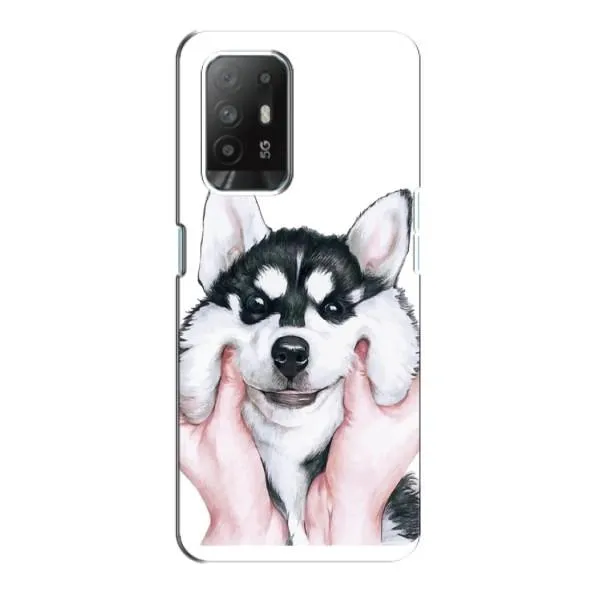 Чехол с принтом «Хаски улыбака» для OPPO F19 Pro Plus 5G Чехол с принтом «Хаски улыбака» для OPPO F19 Pro Plus 5G