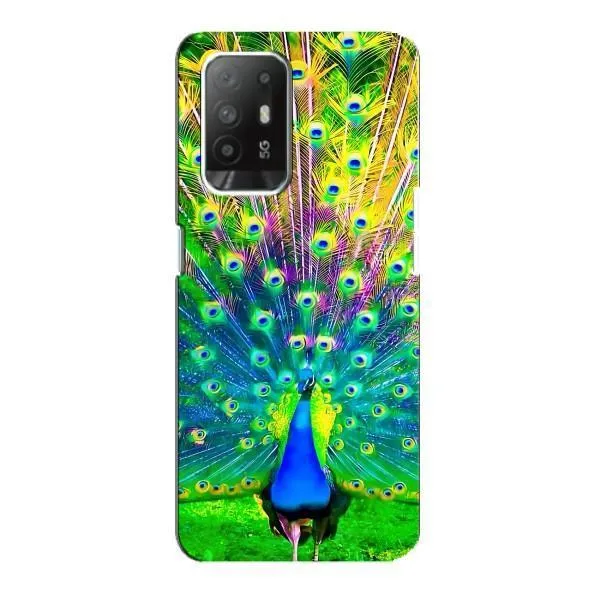 Чехол с принтом «Яркий Павлин» для OPPO F19 Pro Plus 5G