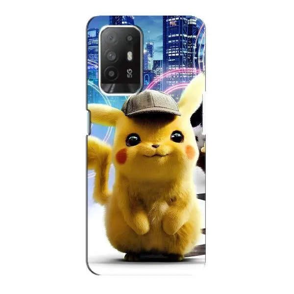 Чехол с принтом «Пикачу в городе» для OPPO F19 Pro Plus 5G