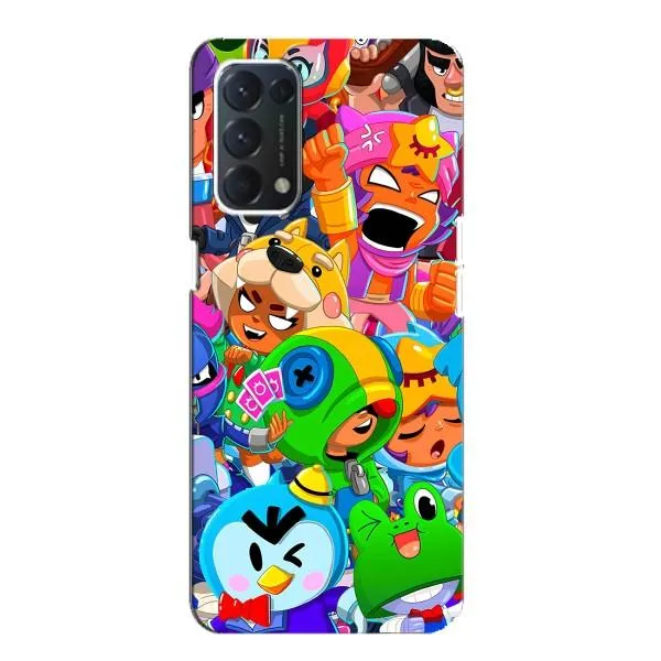 Чехол с принтом «герои Бравл Старс» для OPPO F19